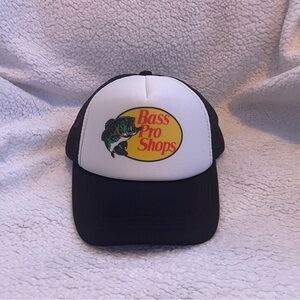 Bass Pro Shops Black and White Logo Cap